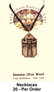 Wooden Celtic Cross Necklaces 1 Inch Bulk [Necklaces5A]