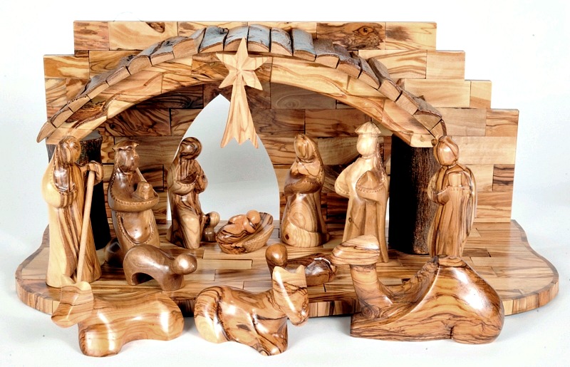 Olive Wood Nativity Sets Set Holy Land This Unique Olive Wood Nativity Set Is Offered Exclusively Here At Holy Land Treasures